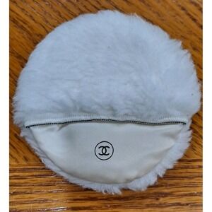 CHANEL Vintage Powder‎ Puff Silk Pocket CC Logo Replacement 1970s